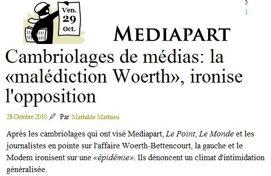 Bettencourt Ironisation des fraudes