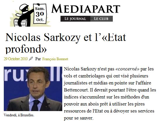 Bettencourt vole Sarko