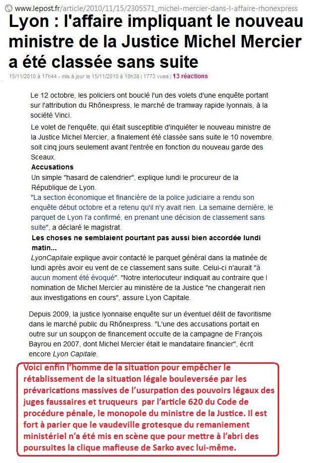 Sarko N ministre Justice.