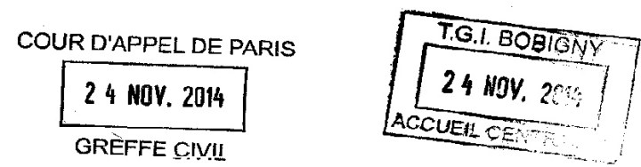 Tampon  réréré  Bobigny Appel