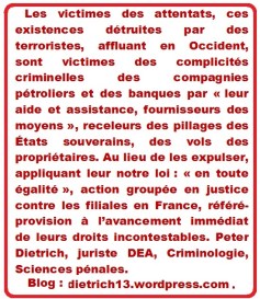 Victimes des terroristes.