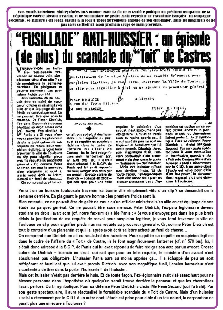 Fusillade antihuissiers Fr