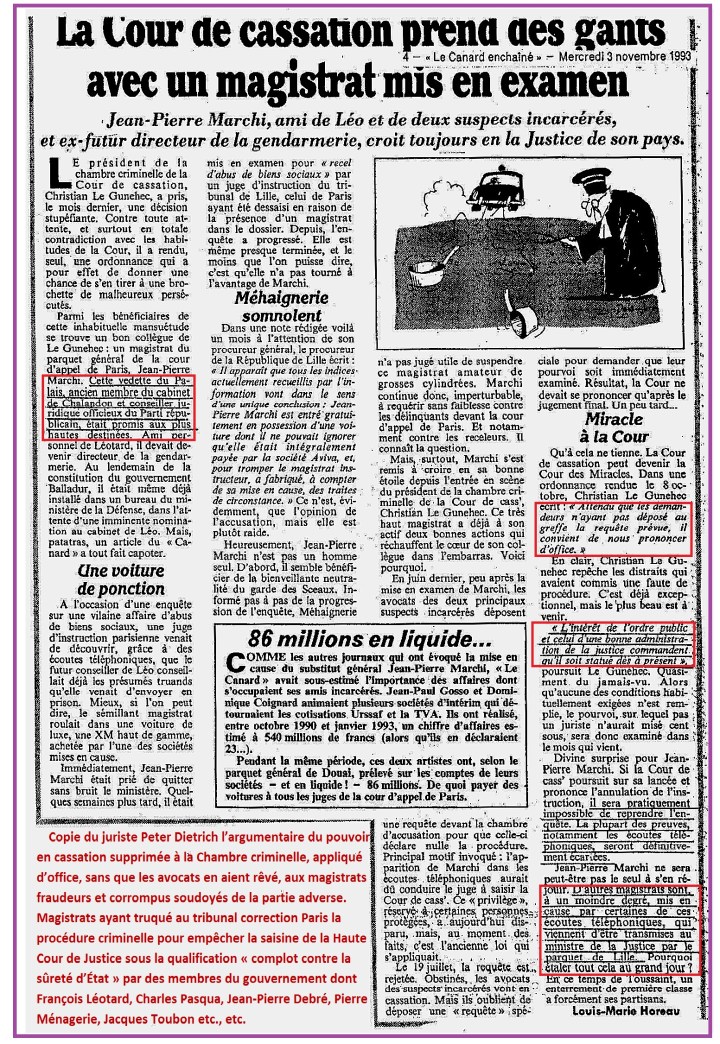 Marchi Le Gunehec Annulation ordre public.