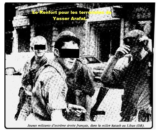 Renfort extrême droit pour Yasser Arafat.
